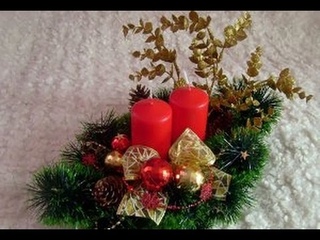 Новогодние подсвечники своими руками. Мастер класс. Новогодние украшение