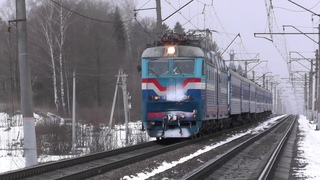 Электровоз ЧС7-043 с поездом № 096 Брест - Москва