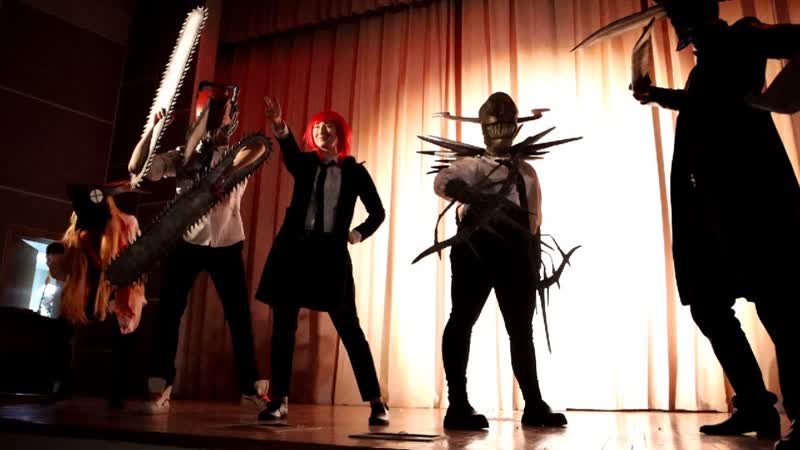 Chainsaw Man, Katana Man, Makima, Blood Devil, Crossbow Devil Cosplay by