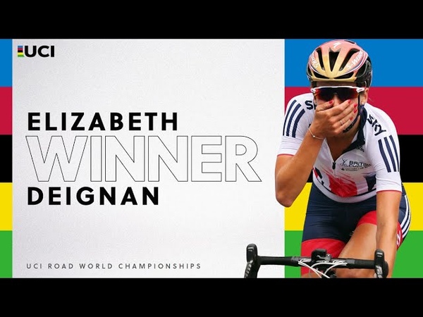 Winning rainbow stripes with Lizzie Deignan ( GBR), 100 years of