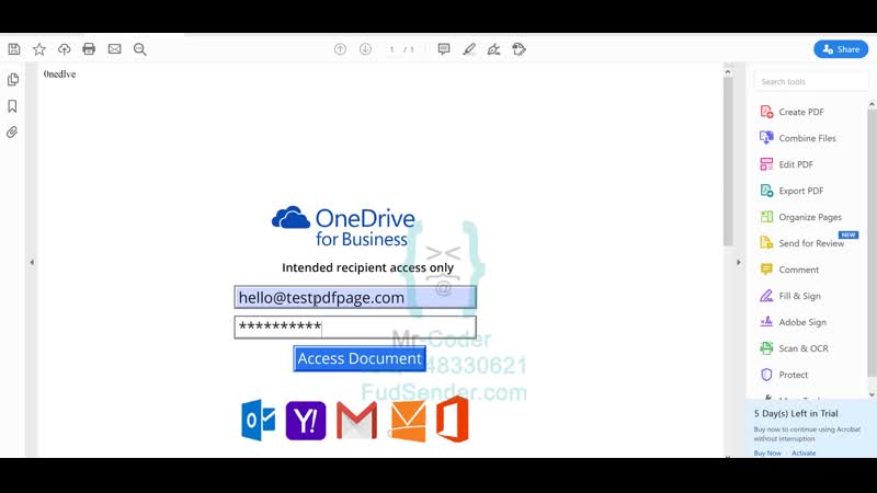 Onedrive scampage in pdf
