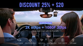 VIOFO A129 Plus Duo Car DVR Dash Cam with Rear View Camera Car Video Recorder Quad HD Night Vision