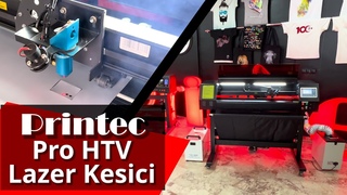 Tekstil folyosu kesmenin en gelişmiş  yolu: Yeni Printec Pro HTV Lazer Kesici