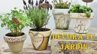 DIY 4 IDEAS para DECORAR tus MACETAS de TERRACOTA