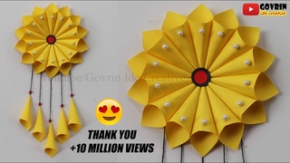 WALL DECOR IDEAS | HIASAN DINDING CANTIK DARI KERTAS ORIGAMI