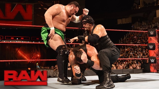 WBSOFG Roman Reigns vs. Braun Strowman vs. Samoa Joe Triple Threat Match: Raw, July 31,